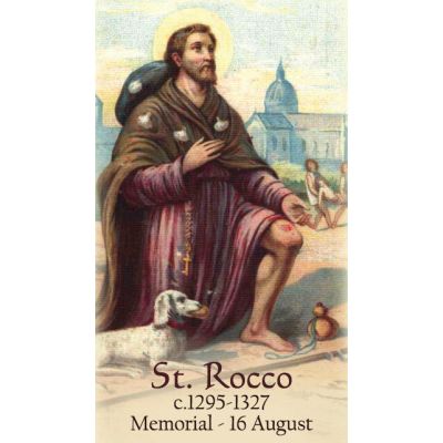 Saint Rocco Prayer Card (50 pack) -  - PC-435