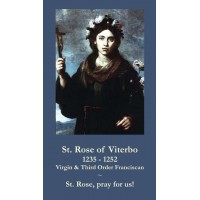 50pk Saint Rose of Viterbo Bulk Prayer-Cards (50 pack)