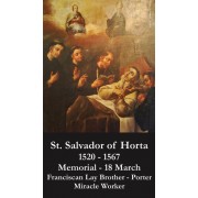 50pk Saint Salvador of Horta Bulk Prayer-Cards (50 pack)