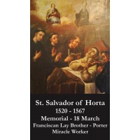 50pk Saint Salvador of Horta Bulk Prayer-Cards (50 pack) 50pk Saint Salvador of Horta Bulk Prayer-Cards (50 pack)