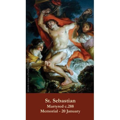 Saint Sebastian Prayer Card (50 pack) -  - PC-298