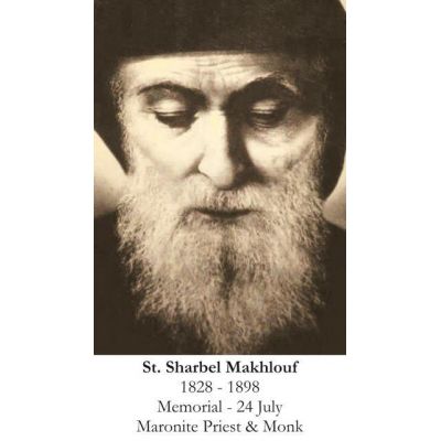 Saint Sharbel Makhlouf Prayer Card (50 pack) -  - PC-529