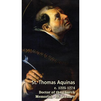 Saint Thomas Aquinas Prayer Card (50 pack) -  - PC-20