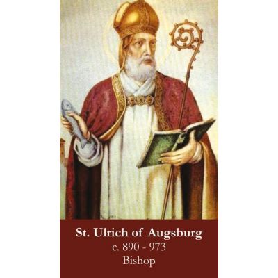 Saint Ulrich of Augsburg Prayer Card (50 pack) -  - PC-546