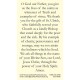 Saint Ulrich of Augsburg Prayer Card (50 pack) -  - PC-546