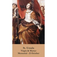 50pk Saint Ursula Bulk Prayer-Cards (50 pack)