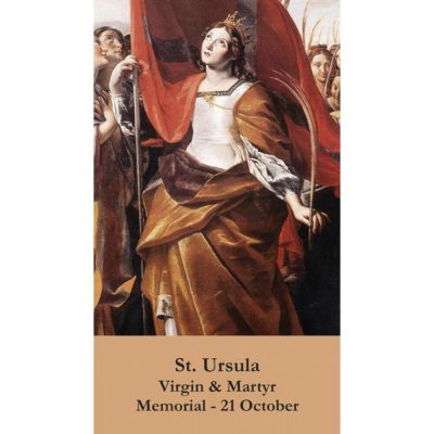 Saint Ursula Prayer Card (50 pack) -  - pc-307