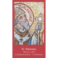 50pk Saint Valentine Bulk Prayer-Cards (50 pack)