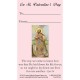 Saint Valentine s Day Exchange Prayer Card (50 pack) - - PC-343 Saint Valentine s Day Exchange Prayer Card (50 pack) - - PC-343