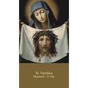 Saint Veronica Prayer Card (50 pack)