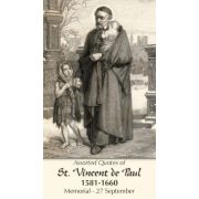 Saint Vincent de Paul Prayer Card (50 pack)