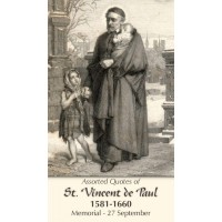 50pk Saint Vincent de Paul Bulk Prayer-Cards (50 pack)