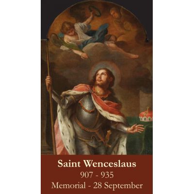 Saint Wenceslaus Prayer Card (50 pack) -  - PC-406