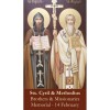 50pk Saints Cyril & Methodius Bulk Prayer-Cards (50 pack)