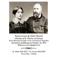 50pk Saints Louis & Zelie Martin Canonization Bulk Holy Prayer-Card (50 pack)