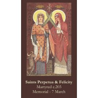 50pk Saints Perpetua and Felicity Bulk Prayer-Cards (50 pack) 50pk Saints Perpetua and Felicity Bulk Prayer-Cards (50 pack)