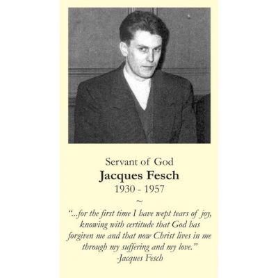 Servant of God Jacques Fesch Prayer Card (50 pack) -  - PC-295