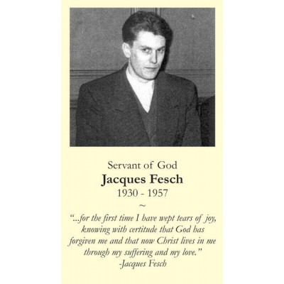Servant of God Jacques Fesch Prayer Card (50 pack) - - PC-295 Servant of God Jacques Fesch Prayer Card (50 pack) - - PC-295