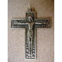 Silver Oxidized Renaissance Crucifix 2133, 1..5 inch (25 pack)