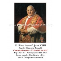 50pk Spanish Pope John XXIII Canonization Bulk Holy Prayer-Card (50 pack) 50pk Spanish Pope John XXIII Canonization Bulk Holy Prayer-Card (50 pack)
