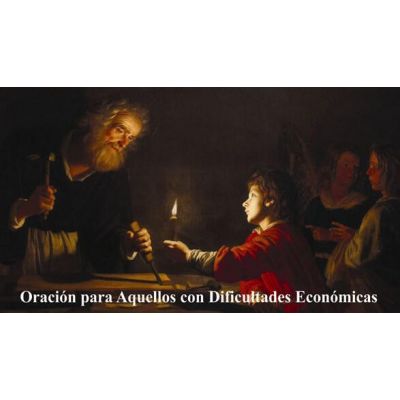 Spanish Prayer During Financial Hardship (50 pack) Holy Card -  - PC-283