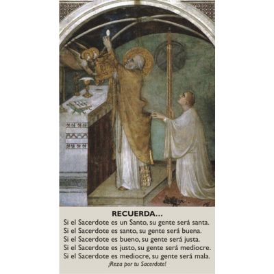 Spanish Prayer for Priests Prayer Card (50 pack) -  - PC-147s