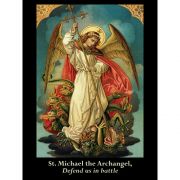 St. Michael the Archangel Defend Us In Battle Prayer Card 3x4 50pk