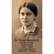 St. Teresa Benedicta of the Cross (Edith Stein) Prayer Card (50 pack)