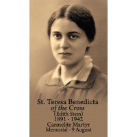 50pk St. Teresa Benedicta of the Cross (Edith Stein) Bulk Prayer-Cards (50 pack)