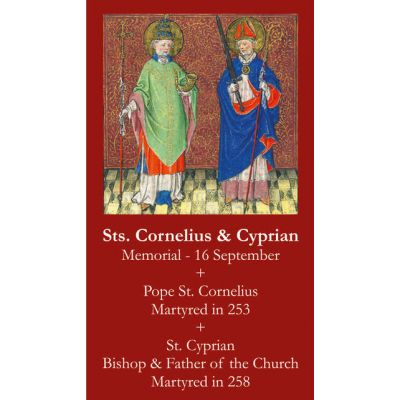 Sts. Cornelius & Cyprian Prayer Card (50 pack) -  - PC-578