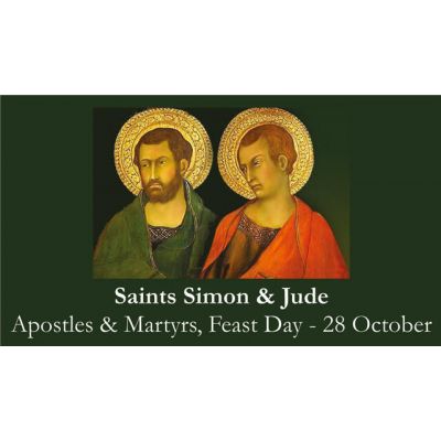 Sts. Simon & Jude Prayer Card (50 pack) -  - PC-582