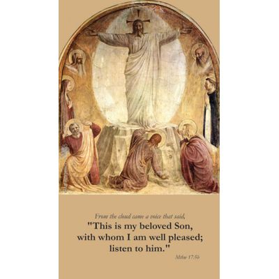 Transfiguration Prayer Card (50 pack) -  - PC-311