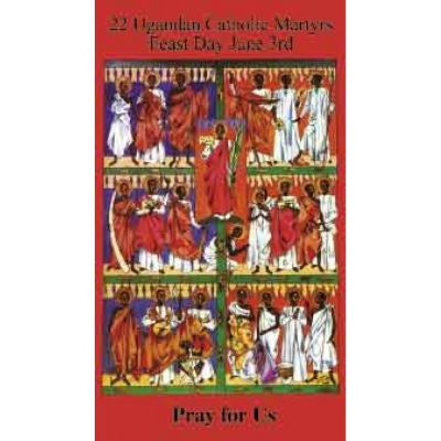 Ugandan Martyrs Prayer Card (50 pack) -  - PC-22