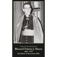 50pk Blessed Archbishop Fulton J. Sheen Bulk Personalized Prayer Request Holy-Cards (50 pack) 50pk Blessed Archbishop Fulton J. Sheen Bulk Personalized Prayer Request Holy-Cards (50 pack)