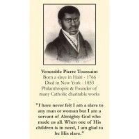 50pk Venerable Pierre Toussaint Bulk Prayer-Cards (50 pack)