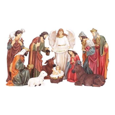 11 Piece Nativity Set - 12" High - 603799210270 - CHNAT-5514