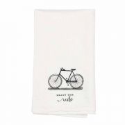 Towel Floursack-bicycle-enjoy Cotton 18x22 - (Pack of 2)