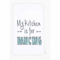 2pk -Towel Floursack-my Kitchen..dancing-cot 18x22 - (Pack of 2)