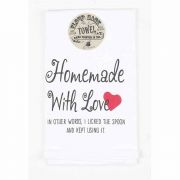 Towel Floursack-homemade With Love Cot 18x22 - (Pack of 2)