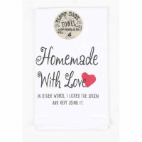 2pk -Towel Floursack-homemade With Love Cot 18x22 - (Pack of 2) 2pk -Towel Floursack-homemade With Love Cot 18x22 - (Pack of 2)