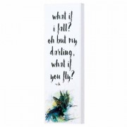 2pk -Plaque Tabletop What If I Fall Mdf 3x8 - (Pack of 2)