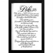 Framed Wall Art Ps. 23 Wd/gls 16x23