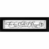 Framed Wall Art For This Child 1sam1:27 11x7