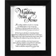 Framed Wall Art Walking With Wd/gls 11x13