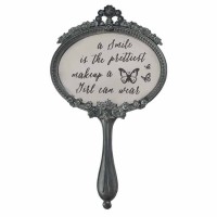 2pk -Hand Mirror Smile Is The Prettiest - (Pack of 2)