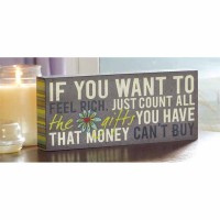 2pk -Tabletop Block Mdf If You Want - (Pack of 2) 2pk -Tabletop Block Mdf If You Want - (Pack of 2)