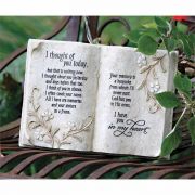 Plaque Tabletop Book I Thought Of You Today Resin - (Pack of 2)