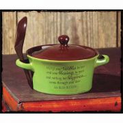 Soup Bowl/lid Irish Blessing Stoneware - (Pack of 2)