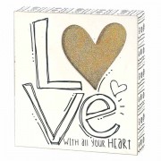 2pk -Plaque Tabletop-mdf-8 Inches Love With All - (Pack of 2)