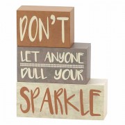 2pk -Don't Let Anyone Dull Blocks - (Pack of 2)